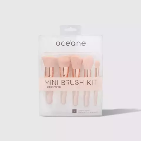 Mini Kit com 5 Pincéis - Mini Brush Kit Oceane