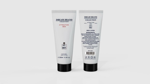 Dream brand collection 001 loção hidratante Masculina 200ml - Ref Olfativa: Allure Sport