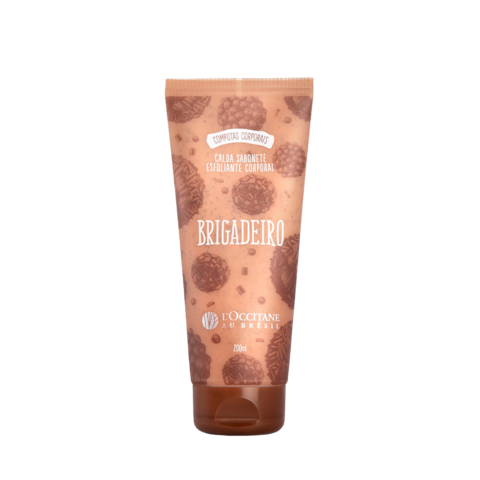 Calda Sabonete Esfoliante Corporal Brigadeiro Loccitane 200mL