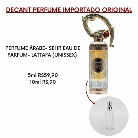 DECANT PERFUME ÁRABE- SEHR EAU DE PARFUM- LATTAFA