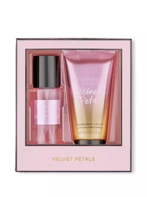 Kit Victorias Secret Body Splash e Hidratante Velvet Petals 75ml - Original