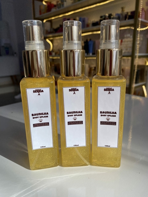 Body Splash Artesanal - BAUNILHA (Shimmer/brilho)- Rotina de Sereia - 120ml