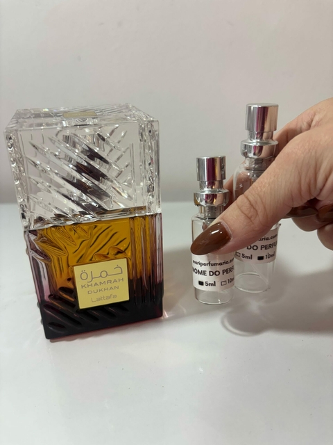 DECANT PERFUME ÁRABE UNISSEX - Khamrah Dukhan - Eau de Parfum - Lattafa