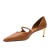 Scarpin Couro Marrom Luci Werner