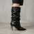 Bota Salto Fino Couro Preto Noemi Werner - comprar online