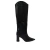 Bota Cano Longo Couro Croco Preto Hanna Werner