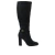 Bota Cano Longo Couro Preto Angela Werner