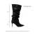 Bota Salto Fino Couro Preto Noemi Werner