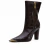 Bota Couro Croco Marrom Valena Werner - Werner Calçados