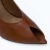Slingback Peep Toe Couro Marrom Arlena Werner - Werner Calçados