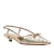 Slingback Couro Champagne Íris Werner - loja online
