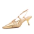 Slingback Couro Dourado Stormi Werner - loja online