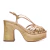Sandália Plataforma Dourada Maína Werner - comprar online