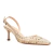 Slingback Couro Champagne Zafira Werner - Werner Calçados