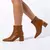 Bota Couro Marrom Caramelo Lucinda Werner - comprar online
