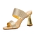 Mule Couro Dourado Mavani Werner - loja online