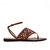 Rasteira Couro Marrom Zafira Werner - comprar online