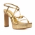 Sandália Meia Pata Couro Dourado Alitha Werner - comprar online