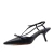 Slingback Couro Preto Charlotte Werner - loja online