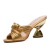 Mule Couro Dourado Halsey Werner - loja online