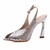 Slingback Couro Prata Nala Werner na internet