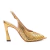 Slingback Couro Dourado Nala Werner