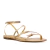 Rasteira Couro Dourado Mayla Werner - comprar online