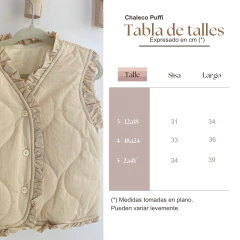 Imagen de Chaleco Puffi