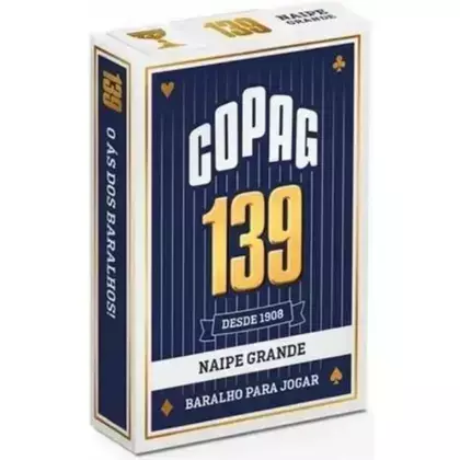 Baralho Copag 139 12x1 Naipe Grande é a escolha perfeita para quem busca qualidade e durabilidade em jogos de cartas. Produzido pela renomada Copag, este baralho apresenta naipes grandes e visíveis, facilitando a leitura e aumentando a diversão em partida