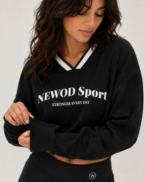 Buzo Crop Negro
