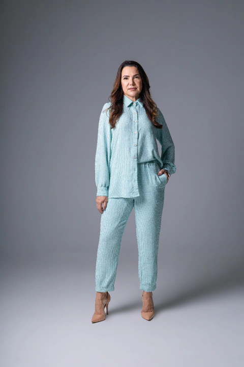 Camisete de Tweed em Malha - comprar online