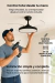 Ventilador de Techo Retráctil LED con Control – Silencioso, Plegable y con Modo Invierno - tienda online