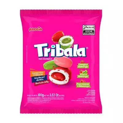 TRI BALA CEREJA+MORANGO+FRAMOESA 100GR - comprar online