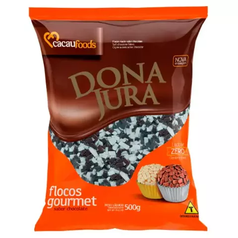 FLOCOS MACIO CHOCOLATE DONA JURA 500GR