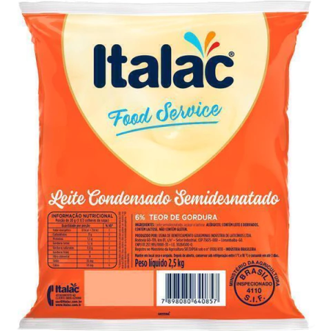 LEITE CONDENSADO ITALAC 2,5kg - comprar online