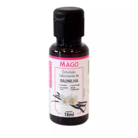 EMULSAO SABORIZANTE DE BAUNILHA MAGO 18ML