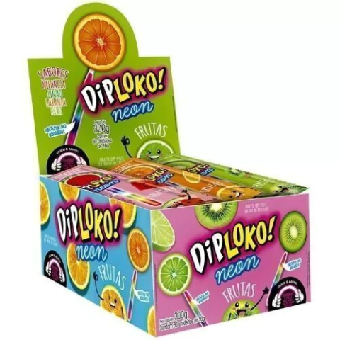 DIP LOKO NEON FRUTAS SABORES SORTIDOS C30