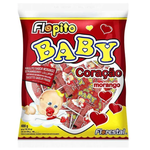 PIRULITO BABY MORANGO 400GR C/100