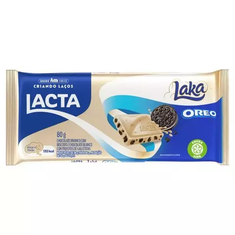 BARRA LACTA LAKA OREO 80GR