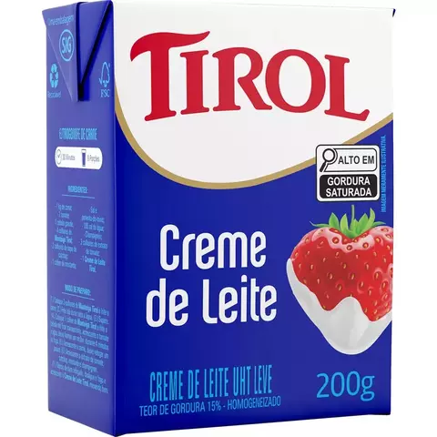 CREME DE LEITE TIROL 200GR