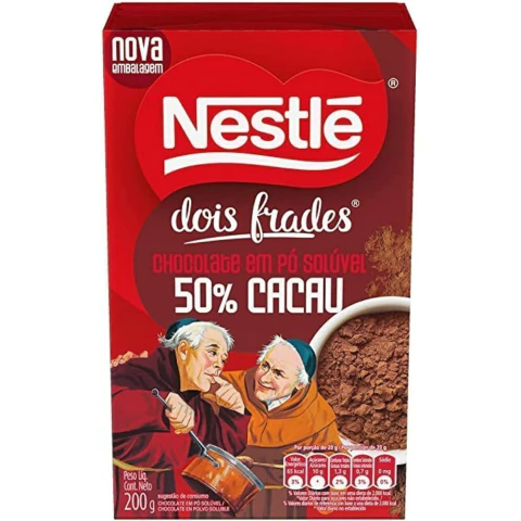 CHOCOLATE EM PÓ NESTLE 50% DOIS FRADES 200GR