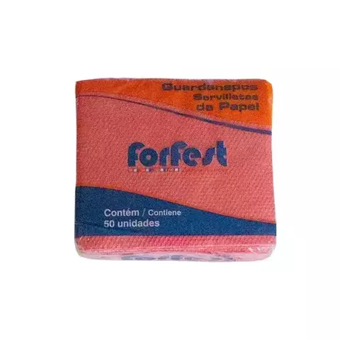 GUARDANAPO FORFEST VERMELHO C/50 - comprar online