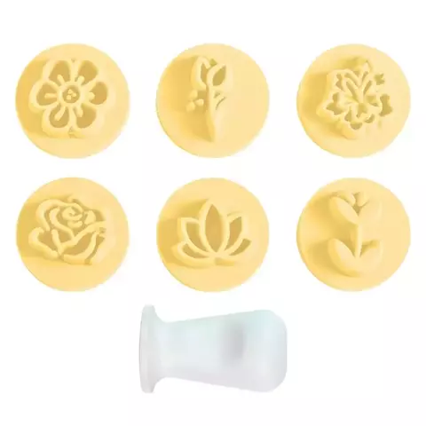 KIT CARIMBOS FLORES 2CM BLUESTAR - comprar online