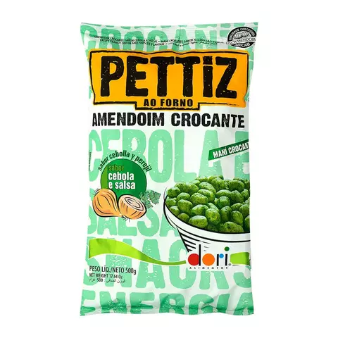 AMENDOIM CROCANTE PETTIZ CEBOLA E SALSA 500G