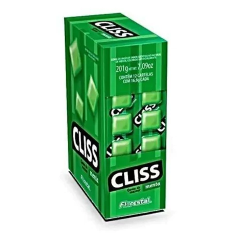 CHICLE FLORESTAL CLISS MENTA CARTELA 201,6G