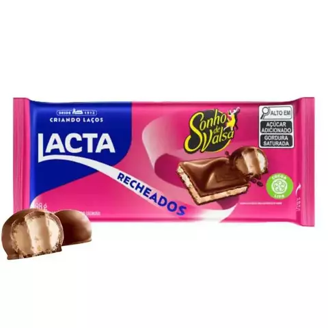BARRA LACTA RECEHADA SONHO DE VALSA 98GR