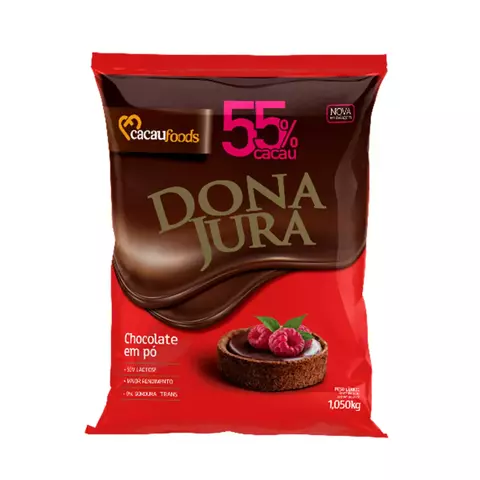 CHOCOLATE EM PÓ 55% DONA JURA 1KG