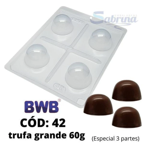 FORMA TRUFA GRANDE 3PARTES BWB COD 42