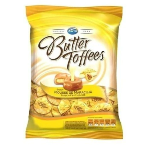 BALA BUTTER TOFFEES ARCOR MARACUJA 100GR