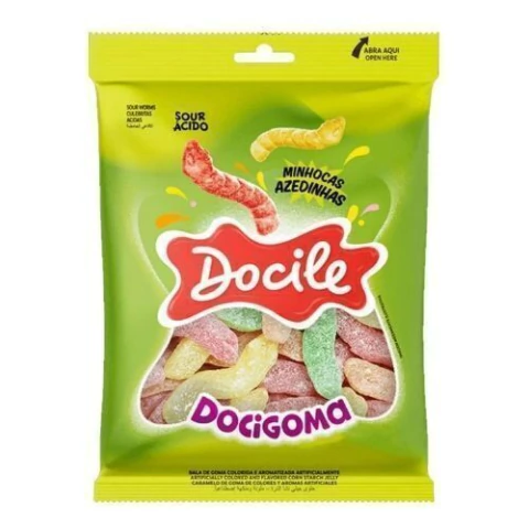 GOMA MINHOCA ACIDA 190GR DOCILE